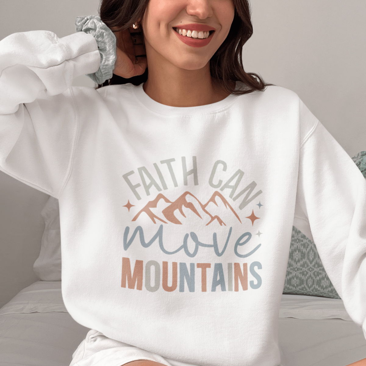 Faith Can Move Mountains DTF Transfer - PrintPony