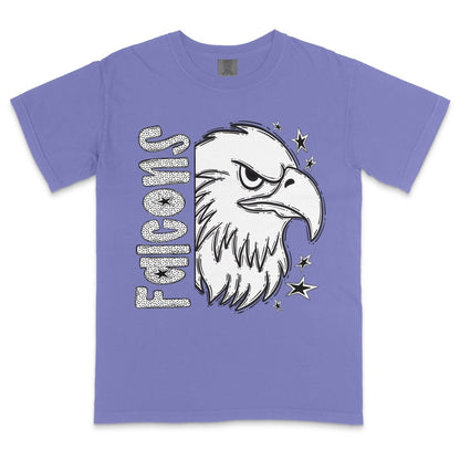 Falcons Mascot Dotted Design DTF Transfer - PrintPony™