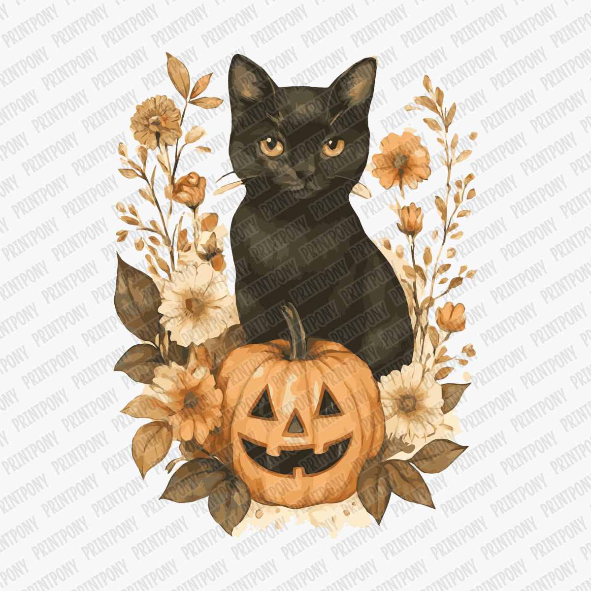 Fall Cat Coquette - DTF Transfer - PrintPony™