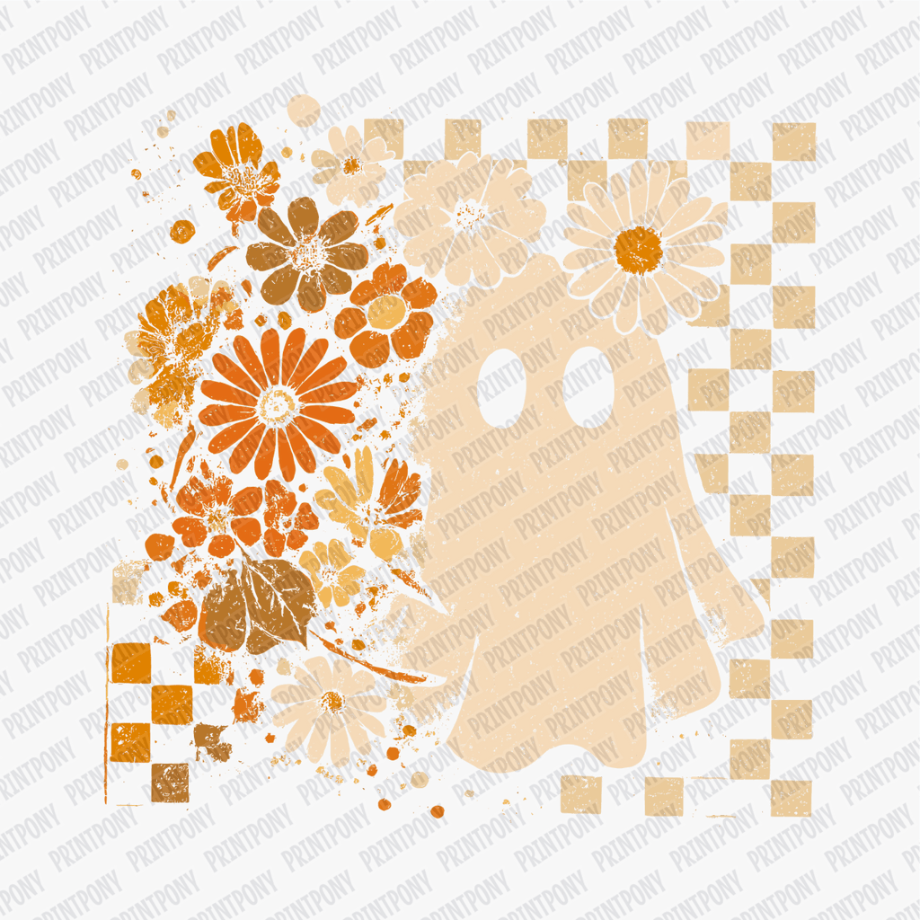 Fall Coquette & Checkered Ghost - DTF Transfer - PrintPony™