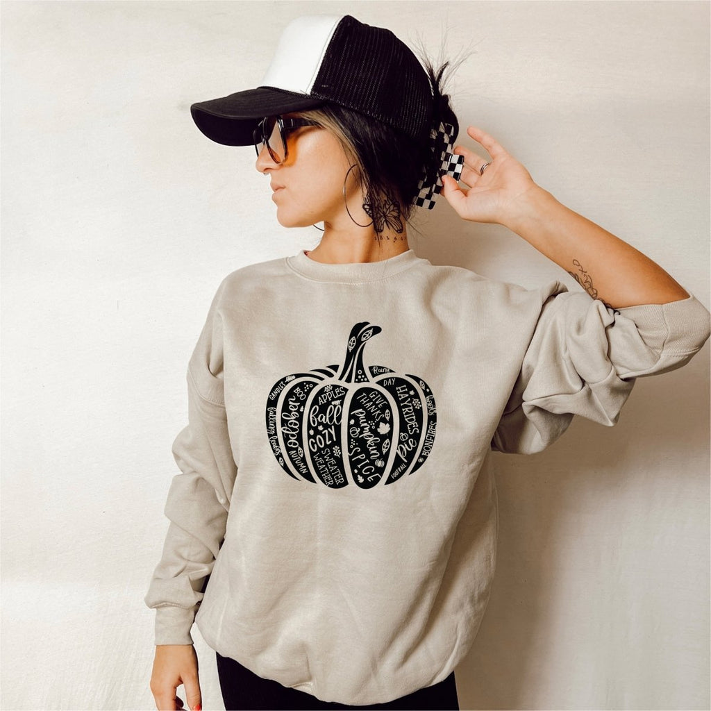 Fall Coquette Pumpkin (Black) - DTF Transfer - PrintPony™