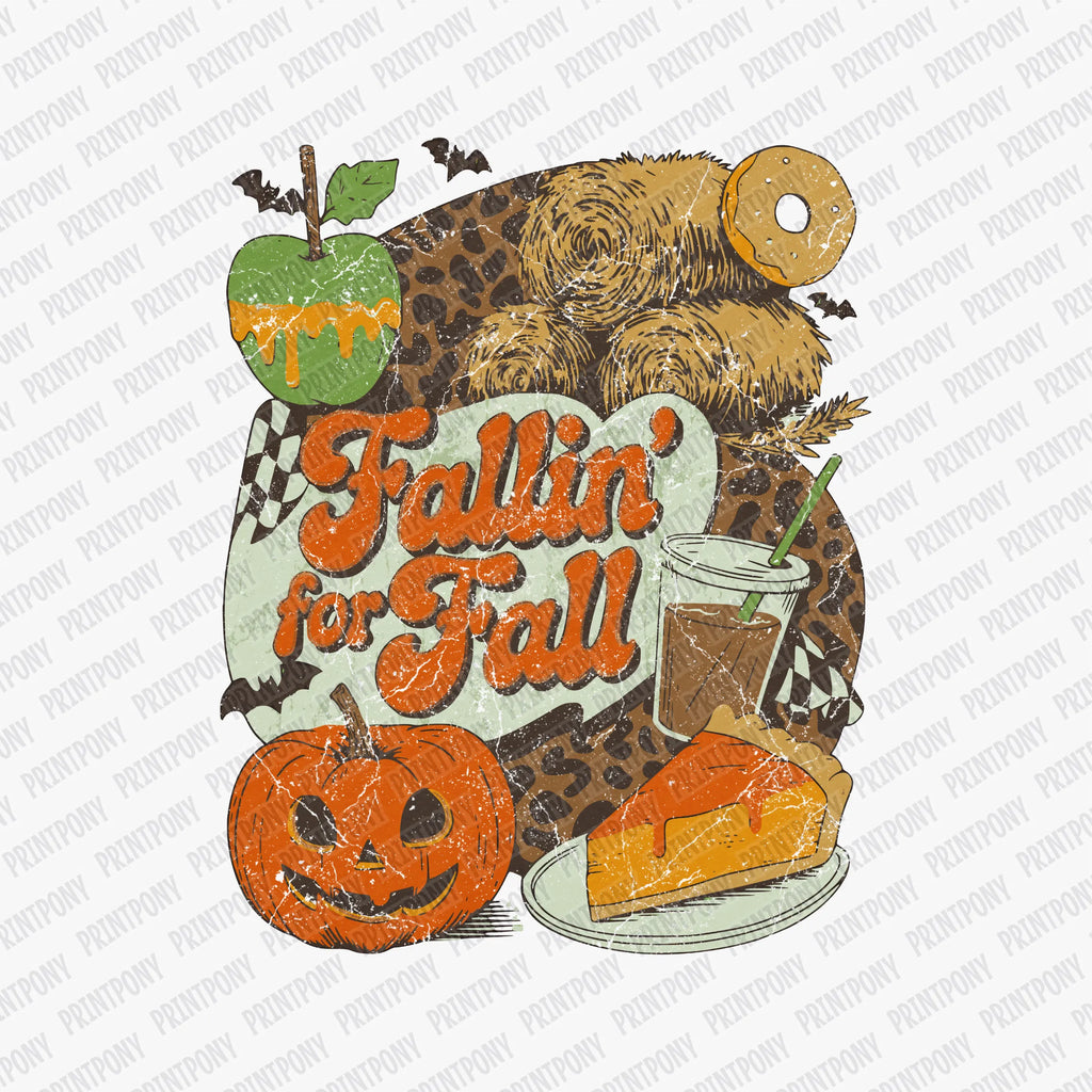 Fallin' for Fall Distressed DTF Transfer