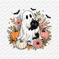 Fall Ghost and Cat - DTF Transfer - PrintPony