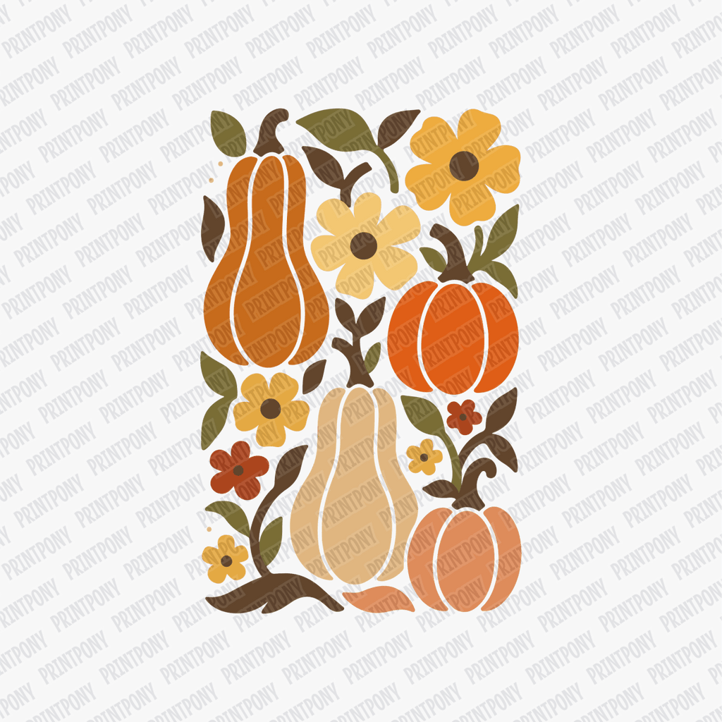 Fall Gourds and Pumpkin Design - DTF Transfer - PrintPony™