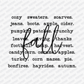 Fall Text (Black) - DTF Transfer - PrintPony™