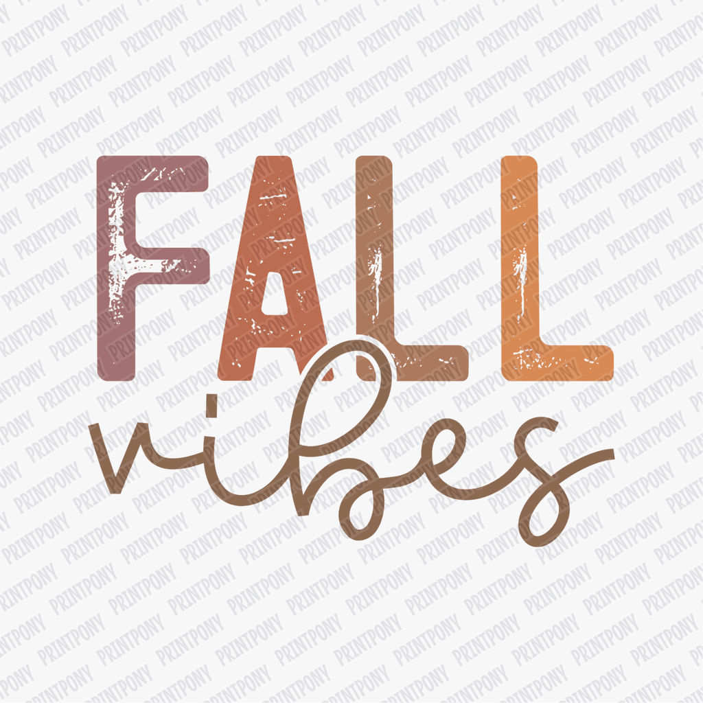 Fall Vibes (Earth Tones) - DTF Transfer - PrintPony™