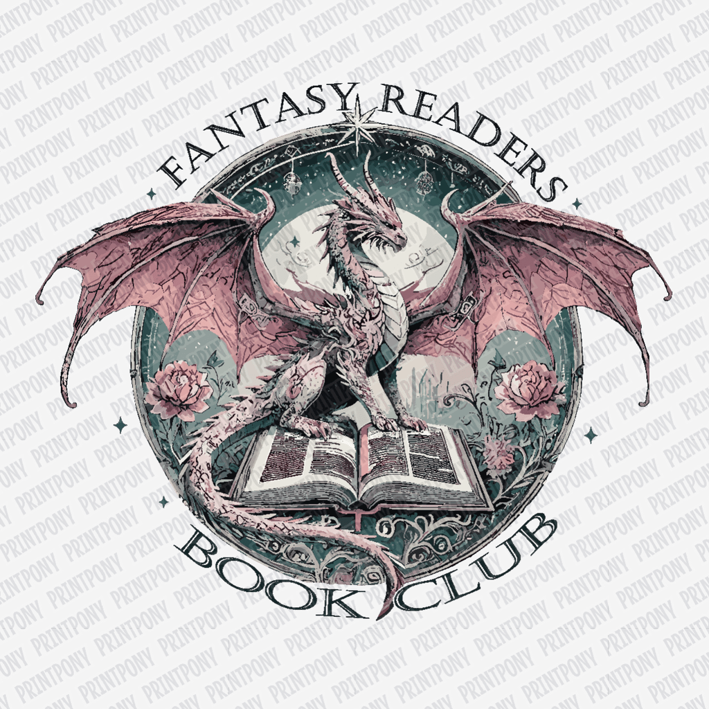 Fantasy Readers Book Club - DTF Transfer - PrintPony¬Æ