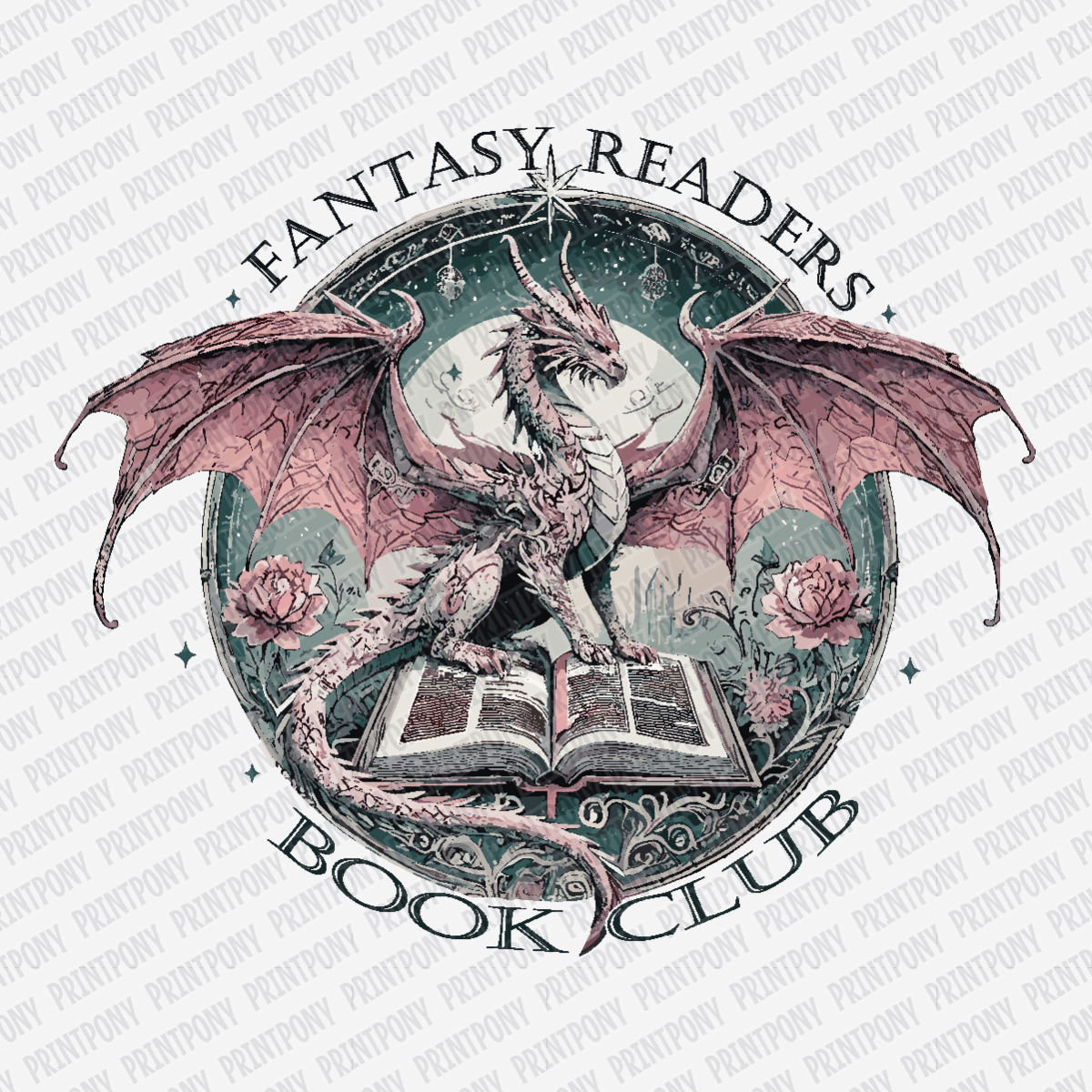Fantasy Readers Book Club - DTF Transfer - PrintPony¬Æ