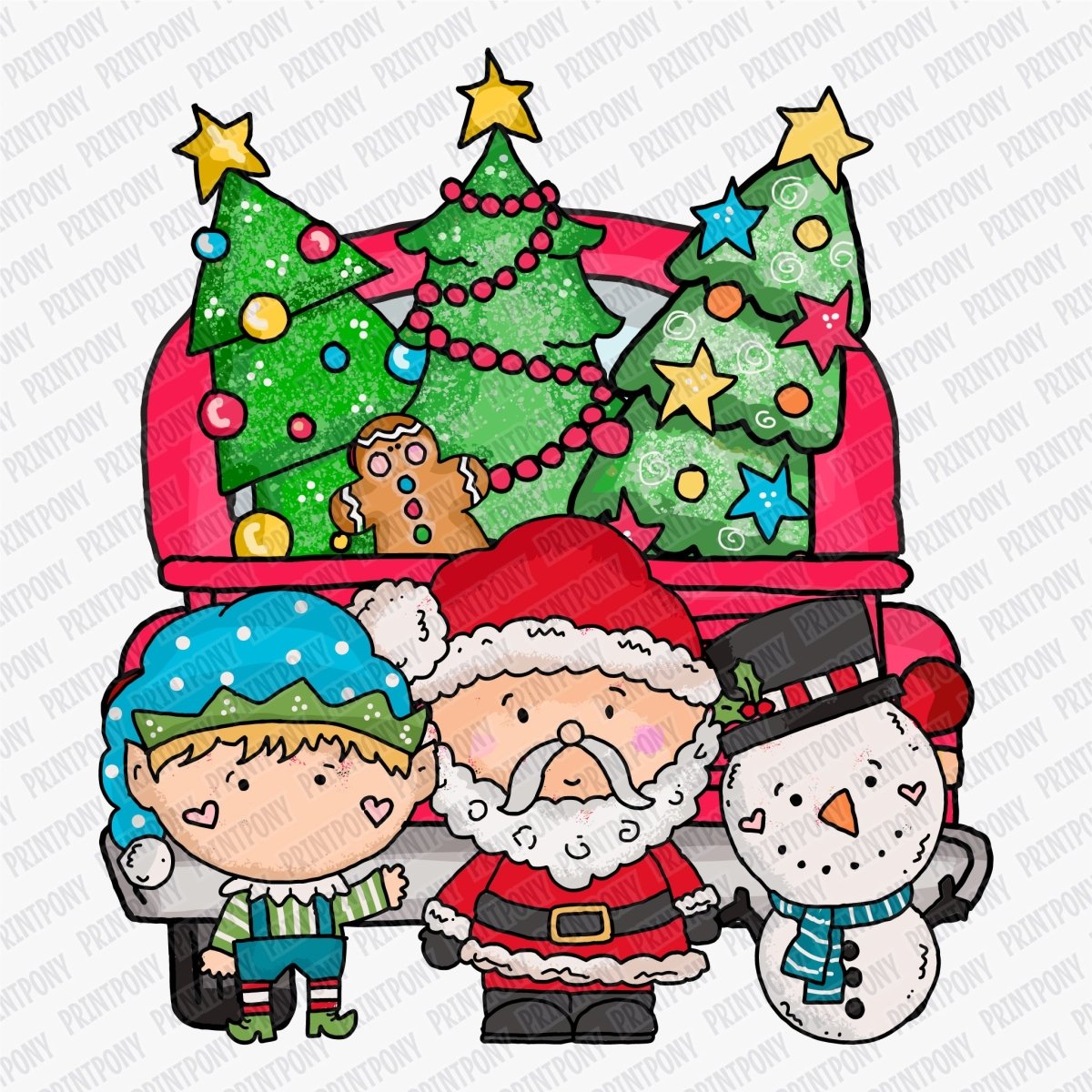 Farm Fresh Christmas DTF transfer - PrintPony