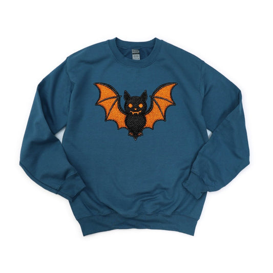 Faux Embroidered Bat DTF Transfer - PrintPony™