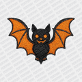 Faux Embroidered Bat DTF Transfer - PrintPony
