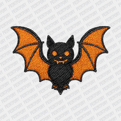 Faux Embroidered Bat DTF Transfer - PrintPony™