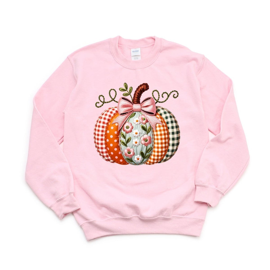 Faux Embroidered floral Pumpkin - DTF Transfer - PrintPony™