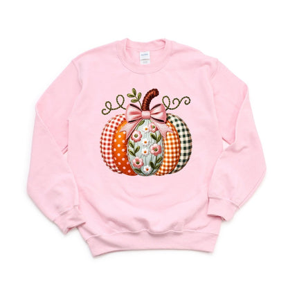 Faux Embroidered floral Pumpkin - DTF Transfer - PrintPony™