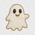 Faux Embroidered Ghost Halloween DTF Transfer - PrintPony