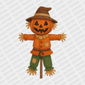 Faux Embroidered Scarecrow Halloween DTF Transfer - PrintPony