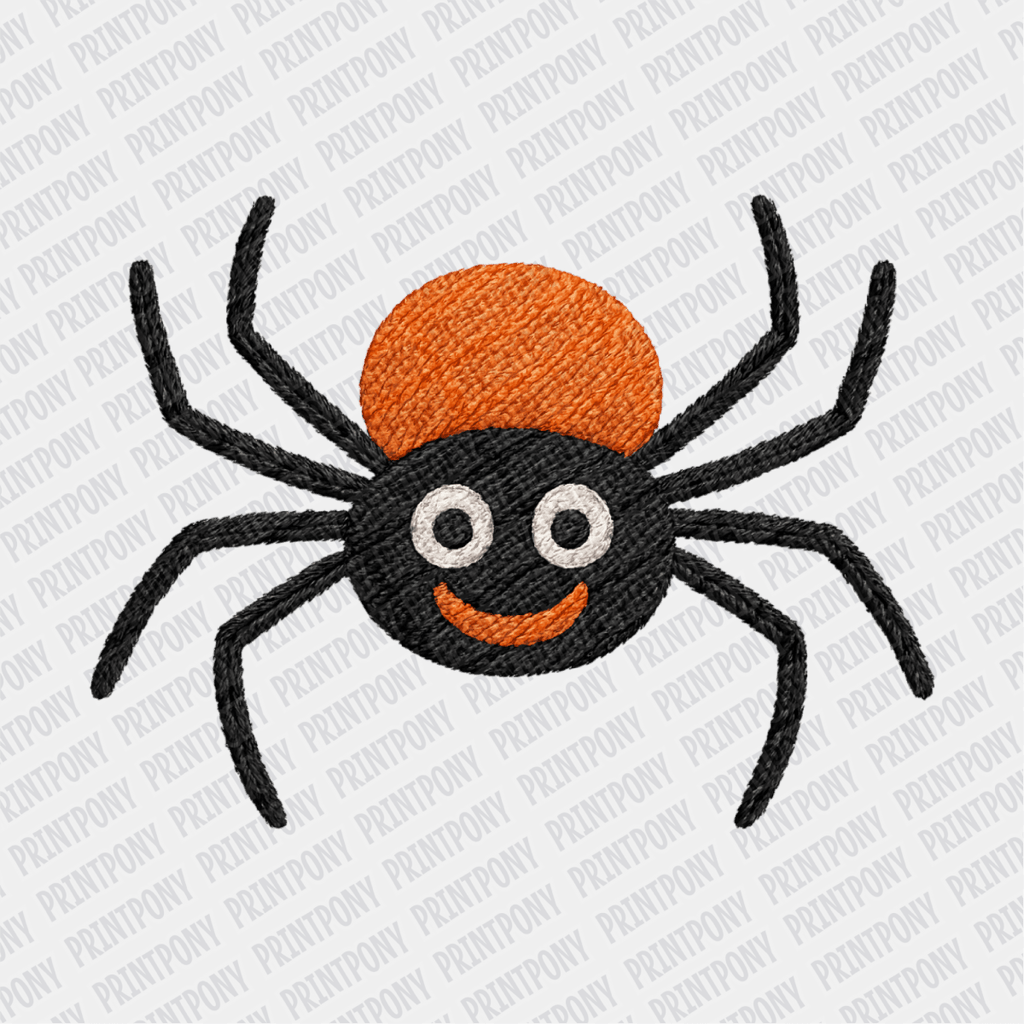 Faux Embroidered Spider DTF Transfer - PrintPony