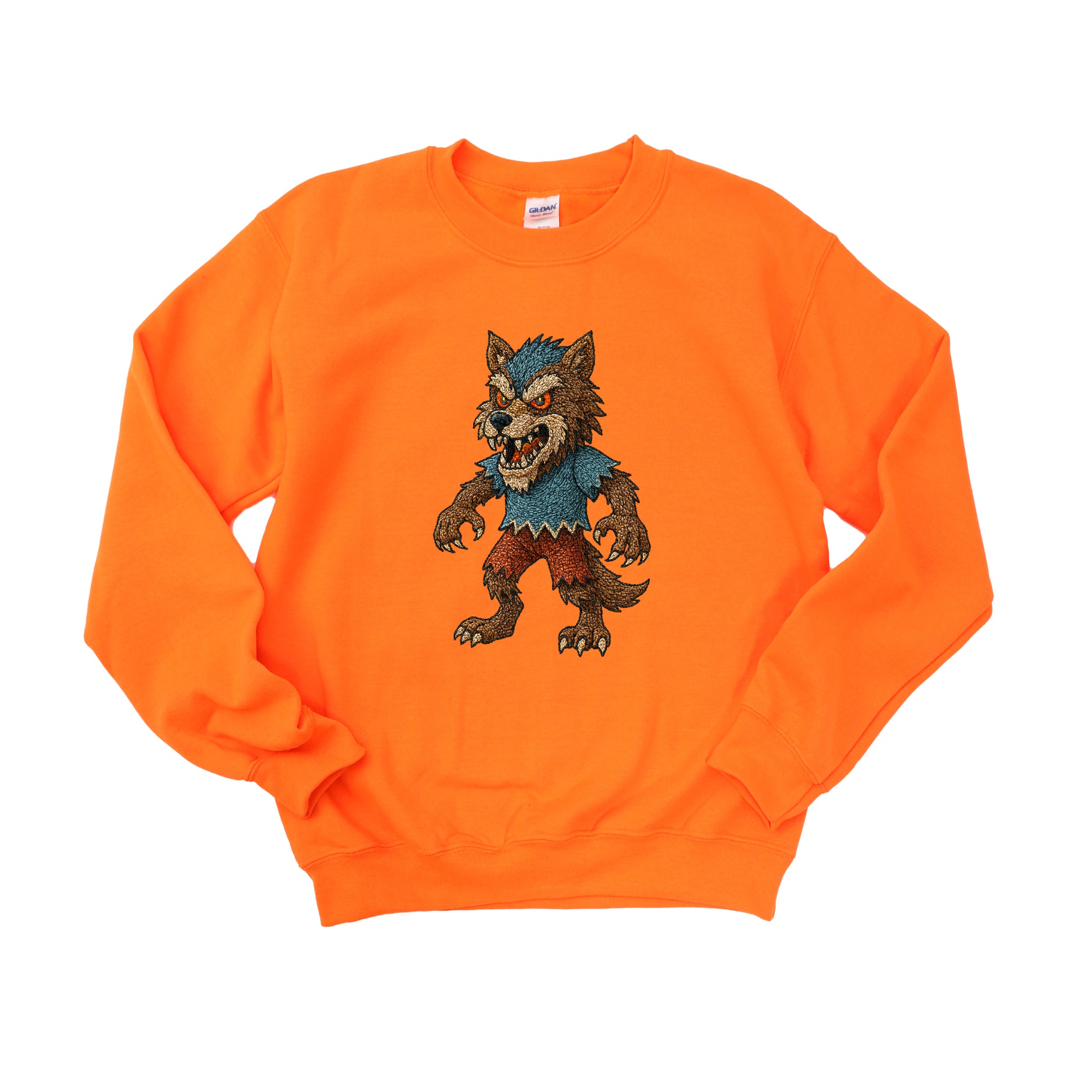 Cute Faux Embroidered Werewolf DTF Transfer