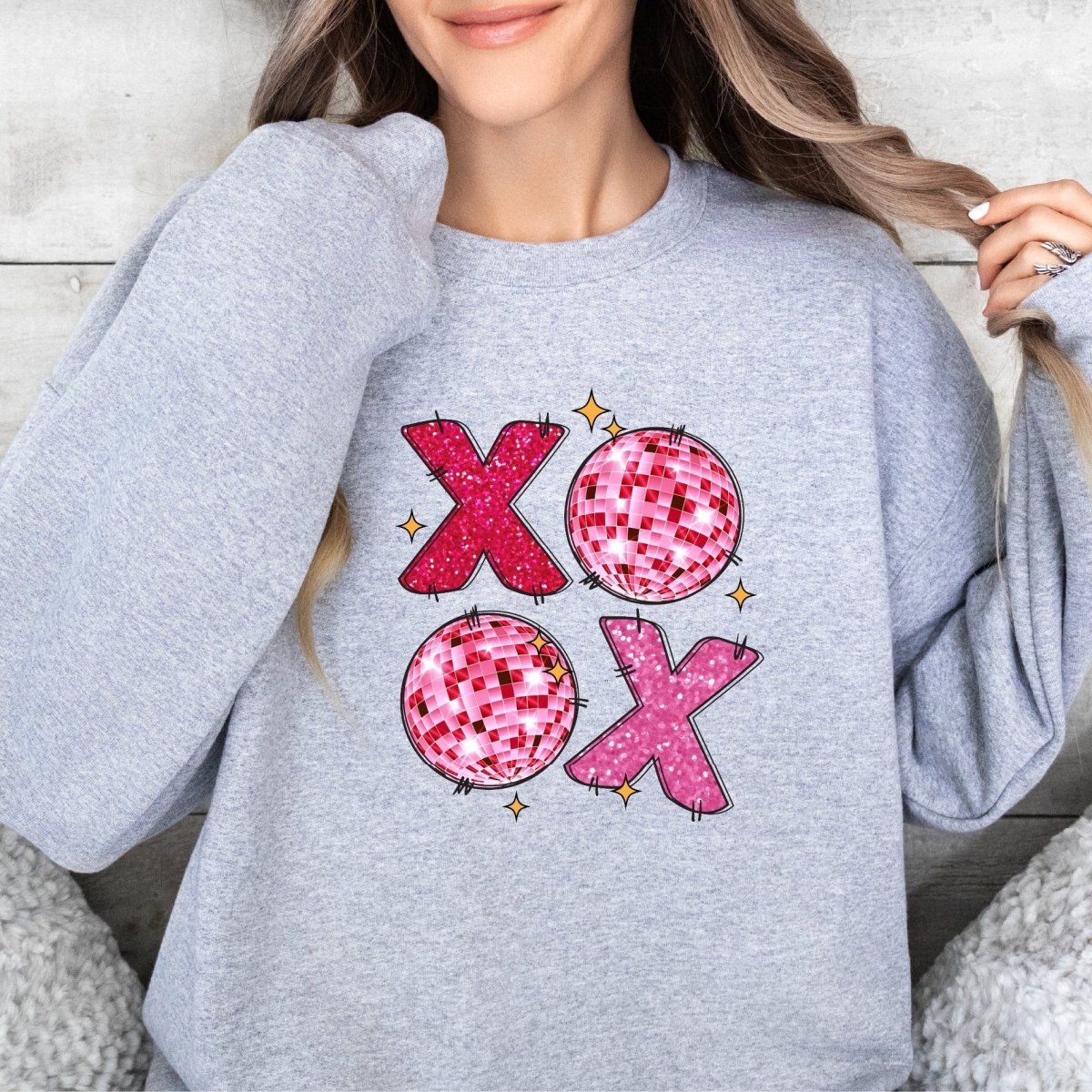 Faux Glitter Disco XOXO DTF Transfer - Print Pony‚Ñ¢