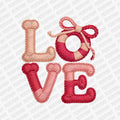 Faux Knitted Love | Valentine's Day DTF Transfer - PrintPony