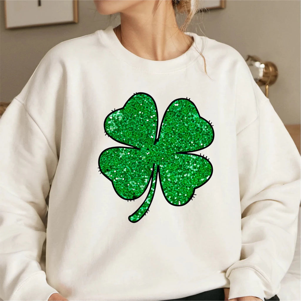 Faux Sequin Shamrock DTF Transfer - PrintPony