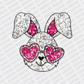 Faux Sequins Bunny Easter DTF Transfer - PrintPony