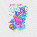 Feeling Witchy Iridescent Halloween DTF Transfer - PrintPony