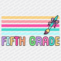 Fifth Grade Stripes - DTF Transfer - PrintPony