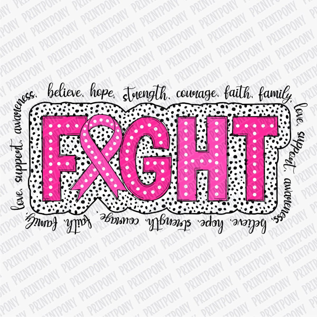 Fight Breast Cancer DTF transfer - PrintPony™