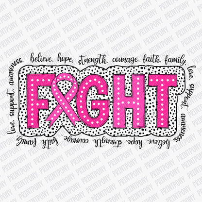 Fight Breast Cancer DTF transfer - PrintPony™