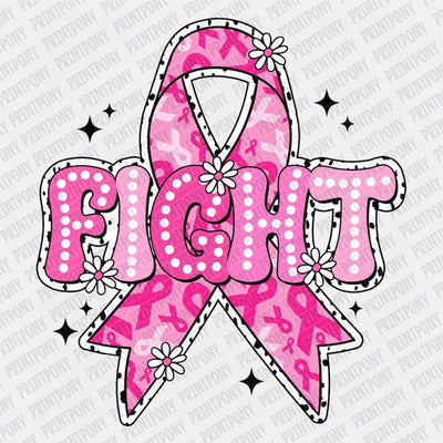 Fight Ribbon DTF transfer - Print Pony™