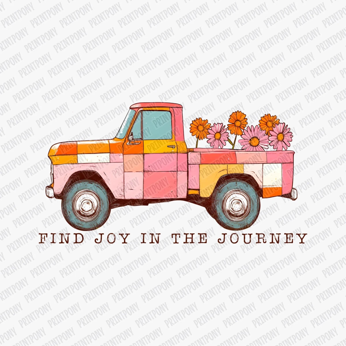 Find Joy in the Journey Spring DTF Transfer - PrintPony