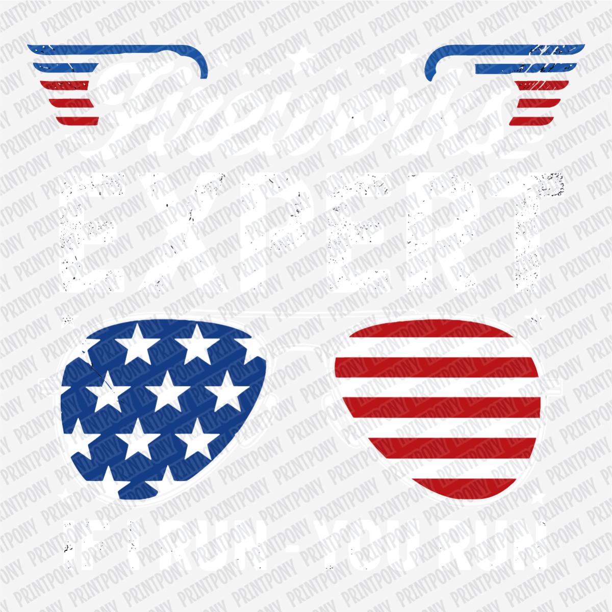 Fireworks Expert (Distressed) DTF transfer - PrintPony