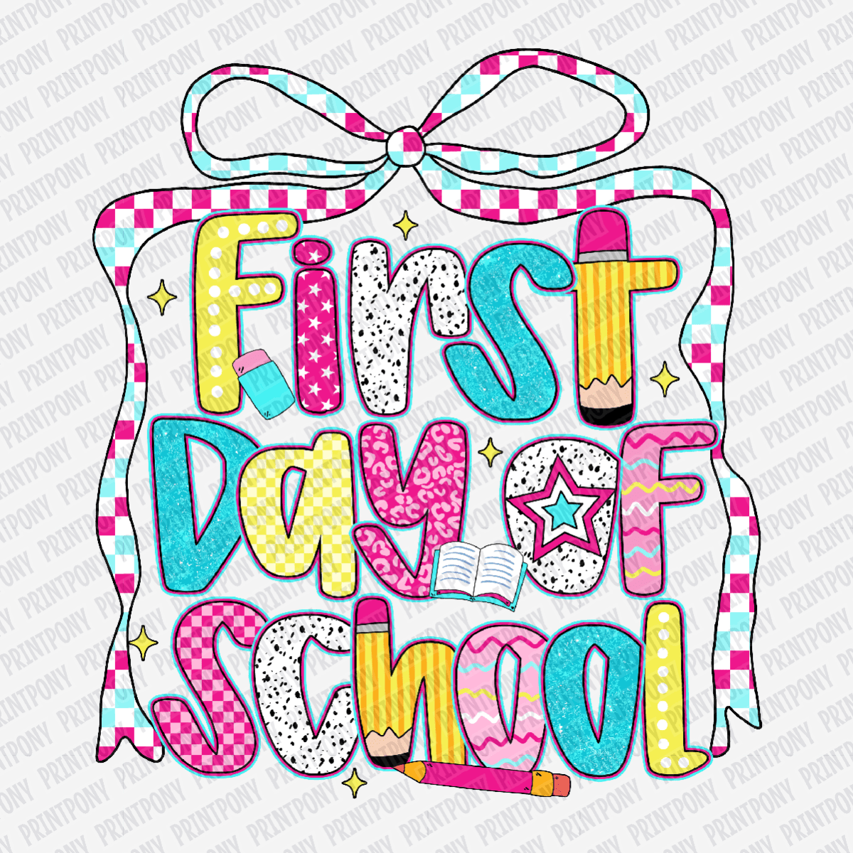 First Day of School Coquette - DTF Transfer - PrintPony