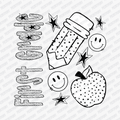 First Grade Dotted DTF transfer - PrintPony
