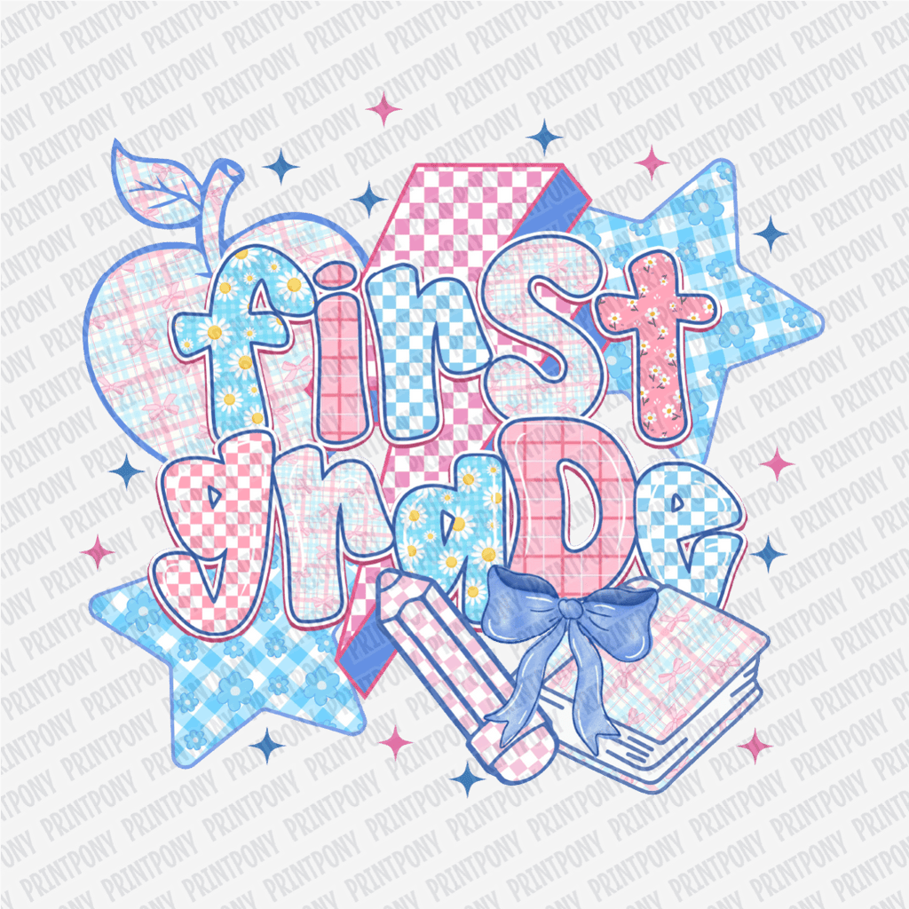 First Grade Pastel Coquette - DTF Transfer - PrintPony