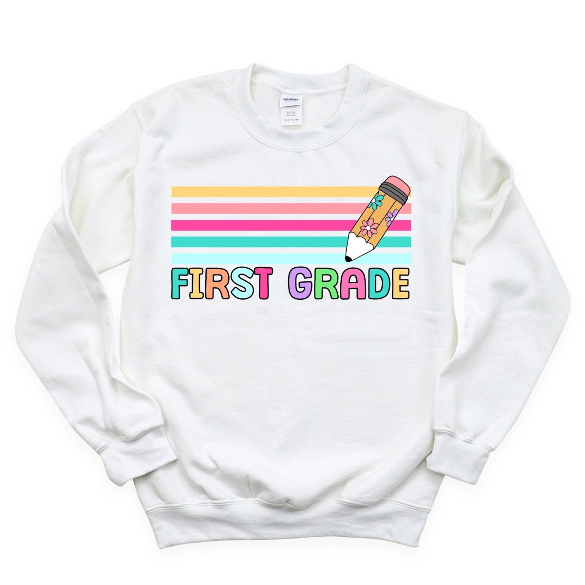 First Grade Stripes - DTF Transfer - PrintPony