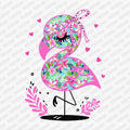 Cute Flamingo DTF Transfer