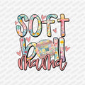 Floral Coquette Softball Mama DTF Transfer - PrintPony