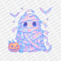 Fluorescent Ghost Halloween DTF Transfer - PrintPony