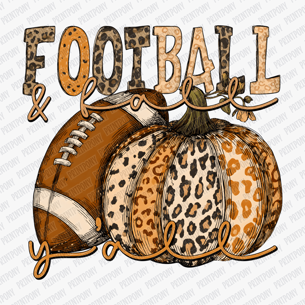 Football and Fall Y'all DTF Transfer - PrintPony™