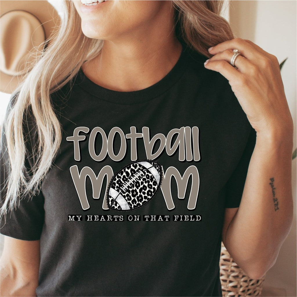 Football Mom, My Heart's on That Field DTF Transfer - PrintPony™