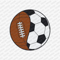 Football Soccer Split Ball DTF Transfer - PrintPony