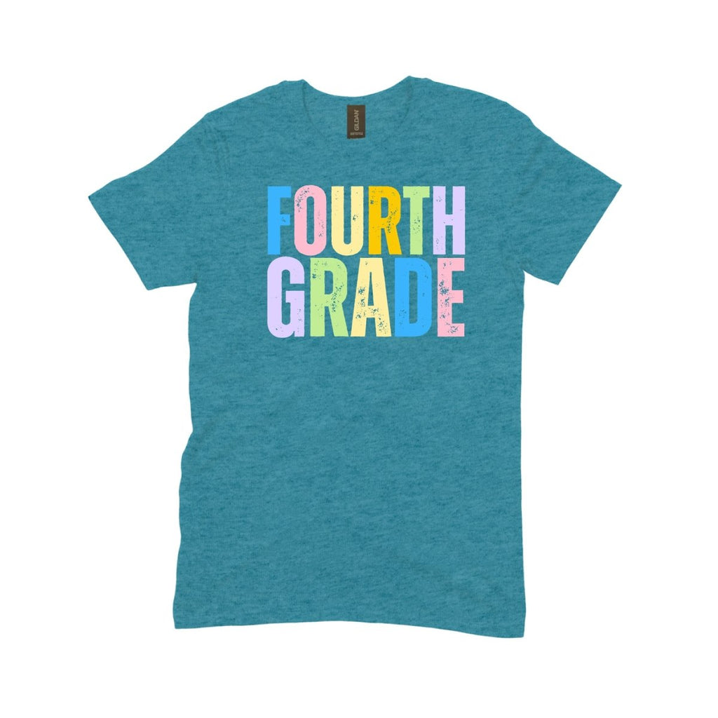 Fourth Grade Bright Pastel - DTF Transfer - PrintPony
