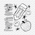Fourth Grade Dotted DTF transfer - PrintPony