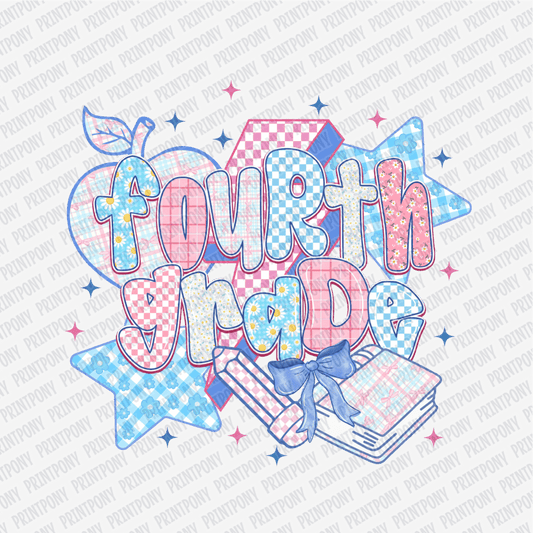 Fourth Grade Pastel Coquette - DTF Transfer - PrintPony®