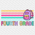 Fourth Grade Stripes - DTF Transfer - PrintPony