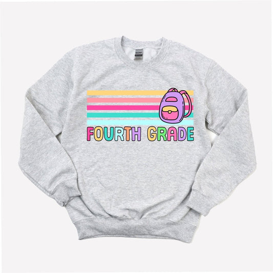 Fourth Grade Stripes - DTF Transfer - PrintPony®