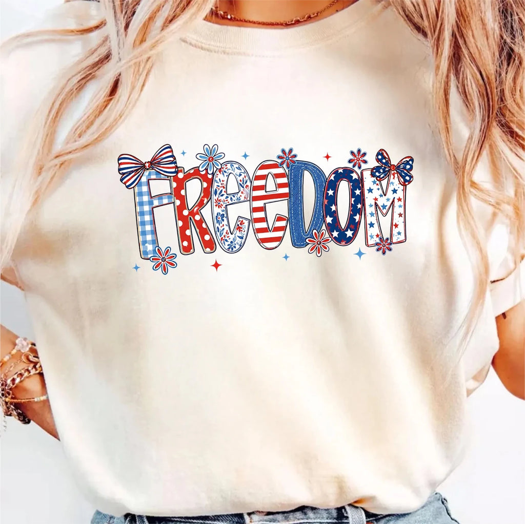 Freedom Coquette Patriotic DTF transfer - PrintPony