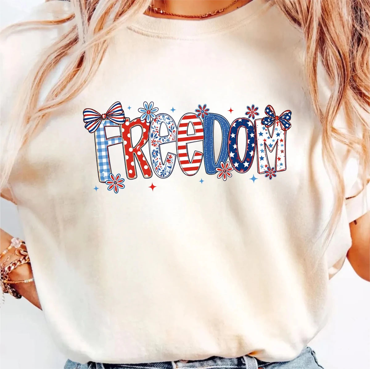 Freedom Coquette Patriotic DTF transfer - PrintPony